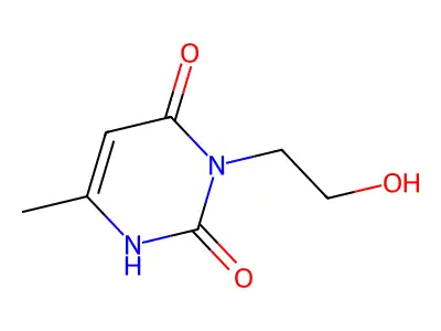 3-(2-Hydroxyethyl)-6-methyluracil structure