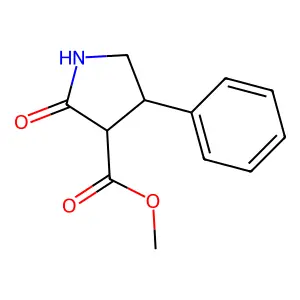 methyl (3S,4R)-2-oxo-4-phenylpyrrolidine-3-carboxylate structure