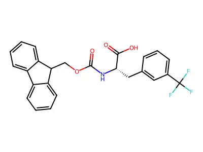 FMOC-D-3-Trifluoromethylphe structure