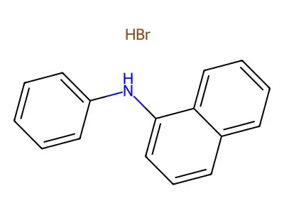 N-Phenyl-1-naphthylamine hydrobromide structure