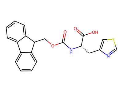 Fmoc-D-4-Thiazolylalanine structure