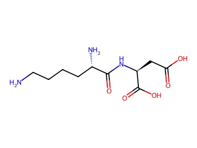 2-(2,6-Diaminohexanoylamino)butanedioic acid structure