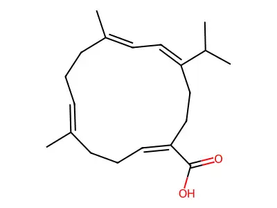 克罗托杉烷酸 structure