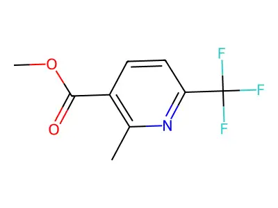 Methyl 2-methyl-6-(trifluoromethyl)nicotinate structure