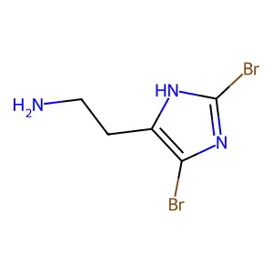 Histamine, 2,5-dibromo- structure