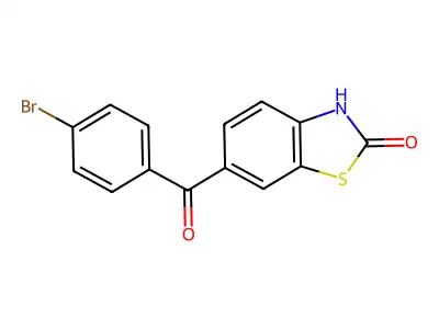 2(3H)-Benzothiazolone, 6-(4-bromobenzoyl)- structure