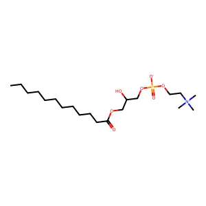 3-Dodecanoylpropanediol-1-phosphorylcholine structure