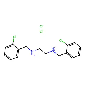 Ethylenediamine, N,N'-bis(o-chlorobenzyl)-, dihydrochloride structure