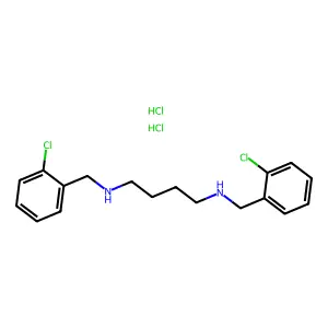 Tetramethylenediamine, N,N'-bis(o-chlorobenzyl)-, dihydrochloride structure