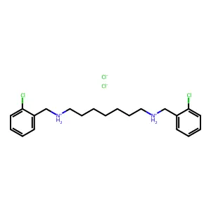Heptamethylenediamine, N,N'-bis(o-chlorobenzyl)-, dihydrochloride structure