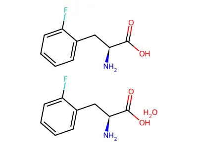 (S)-2-Amino-3-(2-fluorophenyl)propanoic acid hydrate(2:1) structure