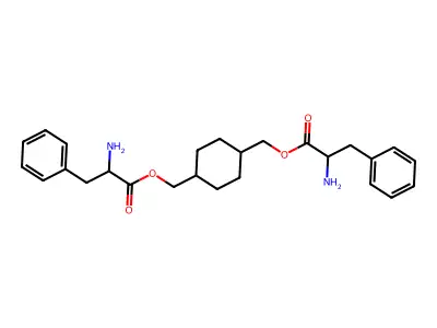 Bis-L-phenylalanylcyclohexanedimethanol structure