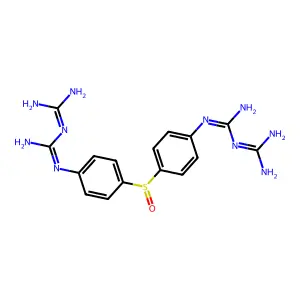 Biguanide, 1,1'-(sulfinyldi-p-phenylene)bis- structure