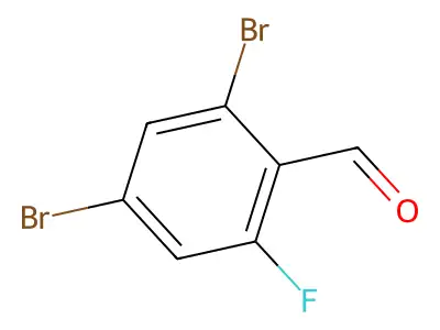 2,4-Dibromo-6-fluorobenzaldehyde structure