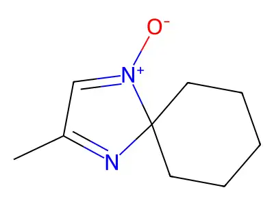 2-Methyl-4-oxido-1-aza-4-azoniaspiro[4.5]deca-1,3-diene structure