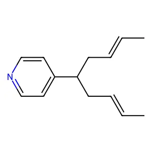 Pyridine, 4-[1-(2-butenyl)-3-pentenyl]- structure