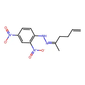 1-(2,4-Dinitrophenyl)-2-(hex-5-en-2-ylidene)hydrazine structure