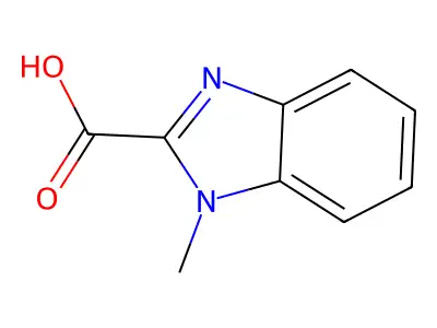 1-methyl-1H-1,3-benzodiazole-2-carboxylic acid (MB32-4) structure