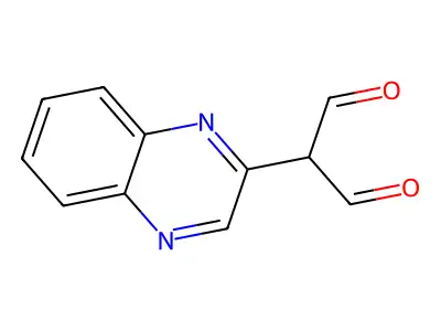 3-Hydroxy-2-quinoxalin-2-ylprop-2-enal structure