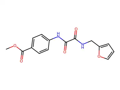 Methyl 4-(2-((furan-2-ylmethyl)amino)-2-oxoacetamido)benzoate structure