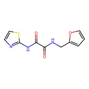 N-Furan-2-ylmethyl-N'-thiazol-2-yl-oxalamide structure