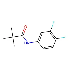 N-(3,4-difluorophenyl)-2,2-dimethylpropanamide structure