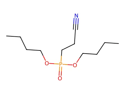 3-Dibutoxyphosphorylpropanenitrile structure
