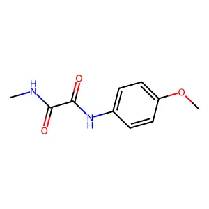 N-(4-methoxyphenyl)-N'-methylethanediamide structure