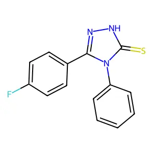 5-(4-fluorophenyl)-4-phenyl-4H-1,2,4-triazole-3-thiol structure