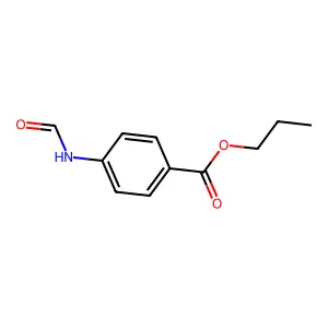Propyl 4-formamidobenzoate structure
