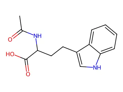 N-Acetyl-D,L-homotryptophan structure