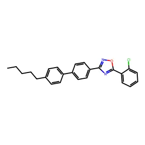 5-(2-Chlorophenyl)-3-[4-(4-pentylphenyl)phenyl]-1,2,4-oxadiazole structure