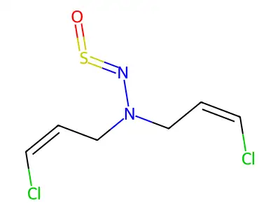 (Z)-3-chloro-N-[(Z)-3-chloroprop-2-enyl]-N-(sulfinylamino)prop-2-en-1-amine structure