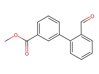 2'-Formyl-biphenyl-3-carboxylic acid methyl ester structure