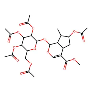 Loganin pentaacetate structure