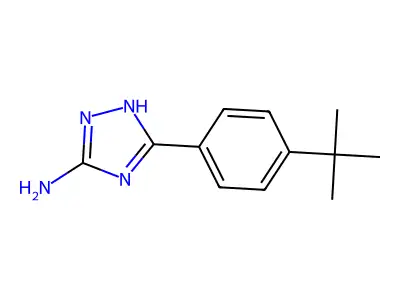 5-(4-tert-butylphenyl)-4H-1,2,4-triazol-3-amine structure