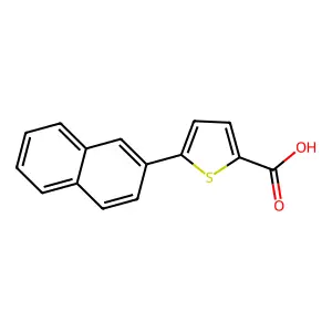 5-Naphthalen-2-yl-thiophene-2-carboxylic acid structure