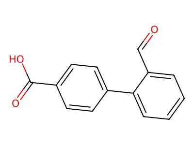 4-(2-formylphenyl)benzoic Acid structure