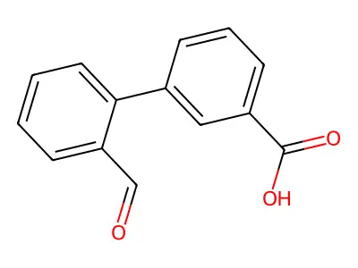 3-(2-formylphenyl)benzoic Acid structure