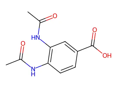 3,4-Diacetamidobenzoic acid structure