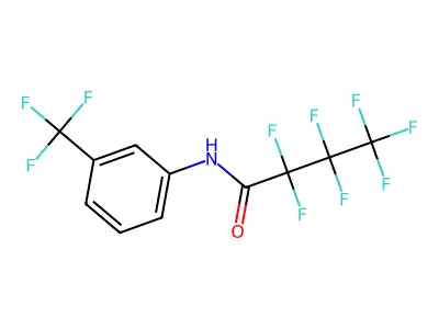 2,2,3,3,4,4,4-heptafluoro-N-[3-(trifluoromethyl)phenyl]butanamide structure