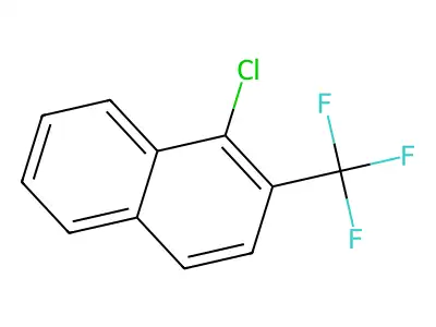 1-Chloro-2-(trifluoromethyl)naphthalene structure