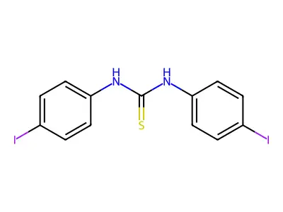 N,N'-Bis(4-iodophenyl)thiourea structure