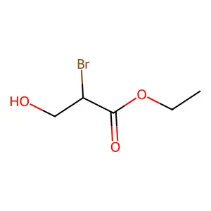 Ethyl 2-bromo-3-hydroxypropanoate structure