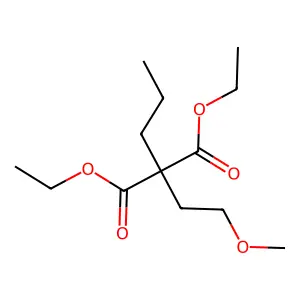 Diethyl (2-methoxyethyl)propylpropanedioate structure