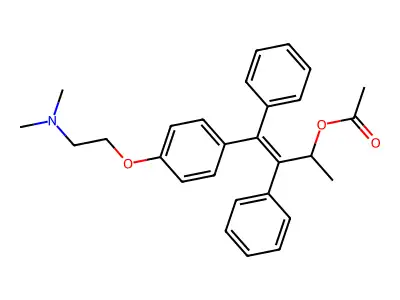 [4-[4-[2-(Dimethylamino)ethoxy]phenyl]-3,4-diphenylbut-3-en-2-yl] acetate structure