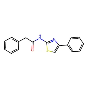 2-苯基-N-(4-苯基-1,3-噻唑-2-基)乙酰胺 structure