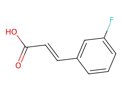 (2E)-3-(3-Fluorophenyl)-2-propenoic acid structure