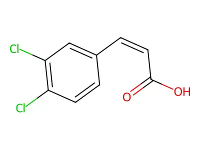 (Z)-3-(3,4-dichlorophenyl)propenoic acid structure