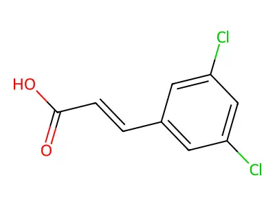 3,5-Dichlorocinnamic acid structure